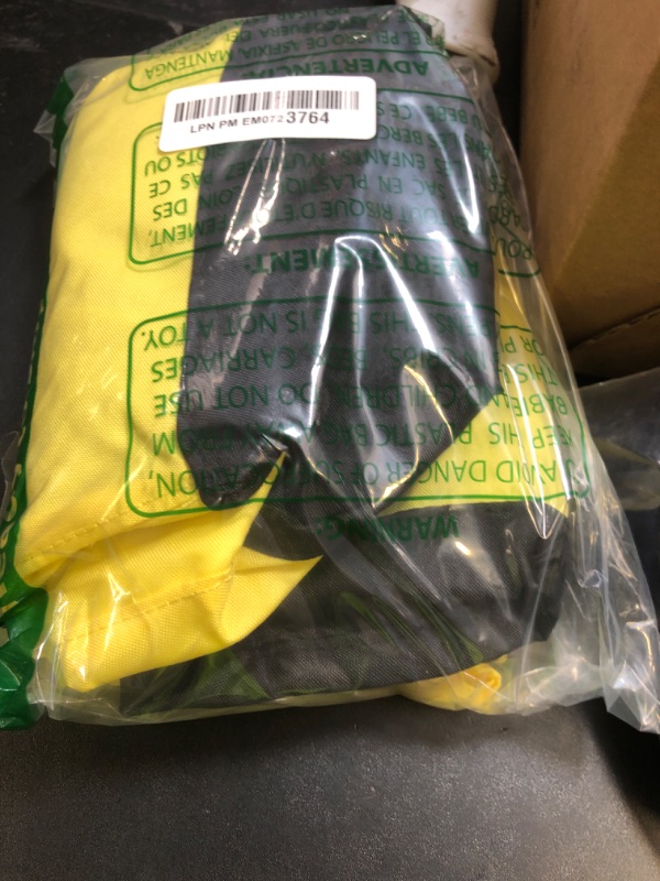Photo 1 of Riding Lawn Mower Cushioned Seat Cover Compatible with John Deere LP92334 for Mower Tractor & Gator Seats up to 18" High, Weatherproof Oxford 300D Fabric with Convenient Pockets