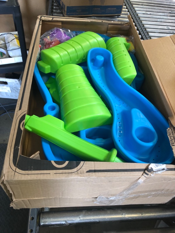 Photo 1 of Step2 Rain Showers Splash Pond Toddler Water Table, Kids Water and Sand Activity Sensory Playset, Summer Outdoor Toys, 13 Piece Toy Accessories, For Toddles 1.5+ Years Old