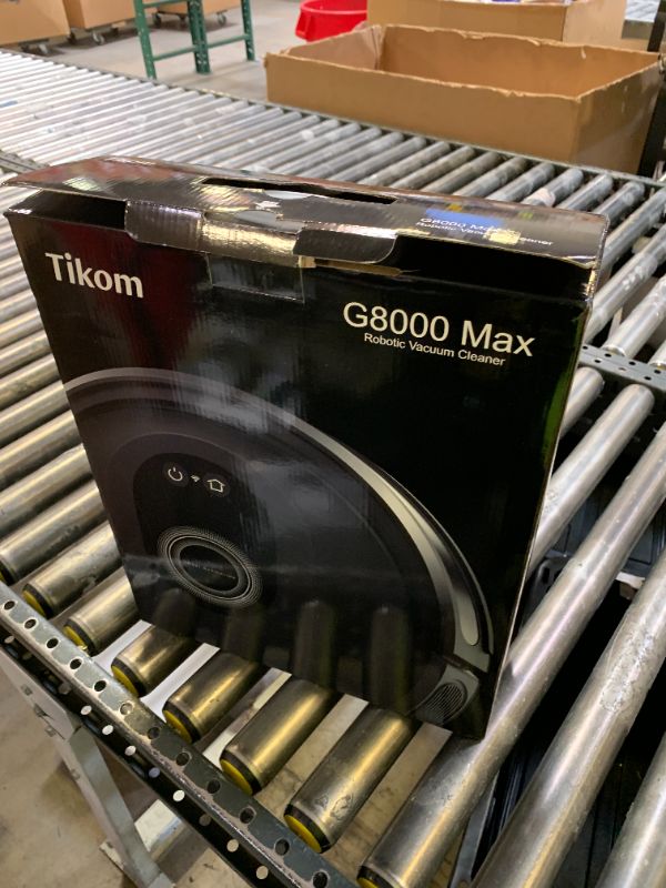Photo 1 of Tikom Robot Vacuum and Mop Combo, 5000Pa Robotic Vacuum Cleaner, 150 Min Max, App & Remote Control, Ideal for Hard Floor, Carpet, Pet Hair, Self-Charge(G8000 Max)
