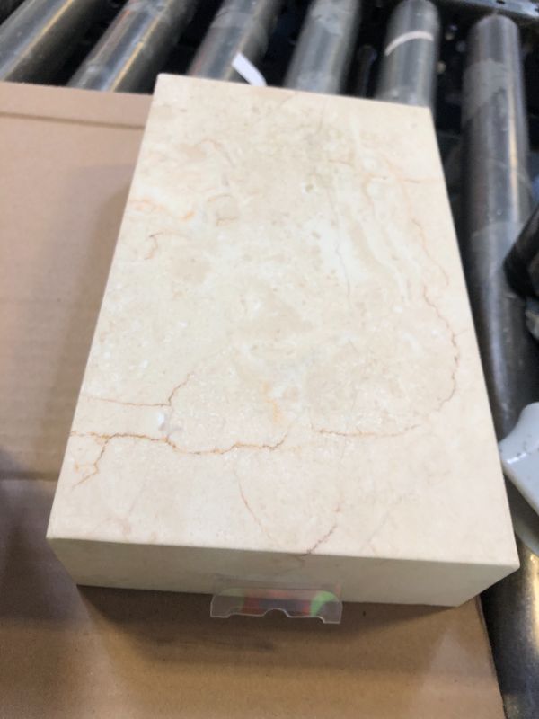 Photo 1 of Einova Dual Classic Stone – Dual Wireless Charging Pad in Genuine Marble, Designed in Italy, Qi Certified, for Smartphones, Wireless Earbuds & More – Cream Marble