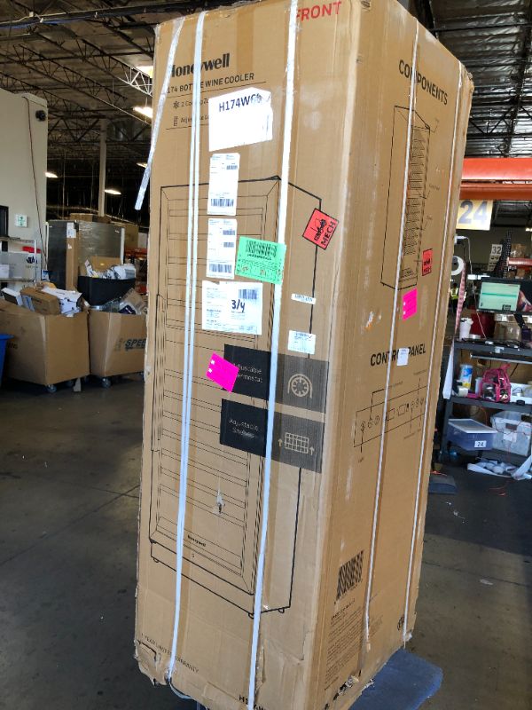 Photo 1 of Honeywell 174 Bottle Dual Zone Compressor Wine Cooler Refrigerator, Large Freestanding Wine Cellar For Red, White, Champagne or Sparkling Wine, Digital Temperature Control, Stainless Steel