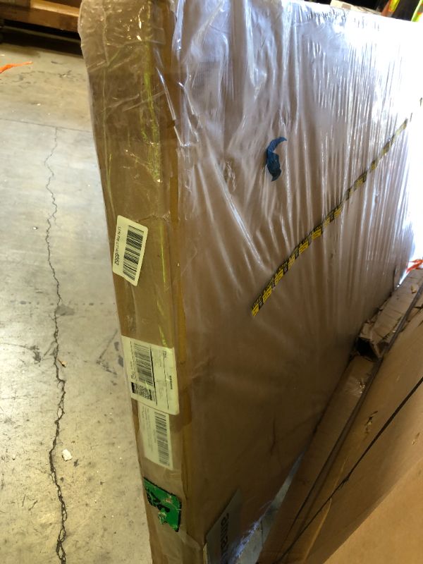 Photo 1 of EaseLife 64x80 in (Double 33in) Bypass Sliding Closet Doors for Bedroom, 3-Lite Frosted Glass Sliding Door with Hardware Track Kit & Floor Guide, Preassembled Door Panel, MDF White Barn Doors***sealed