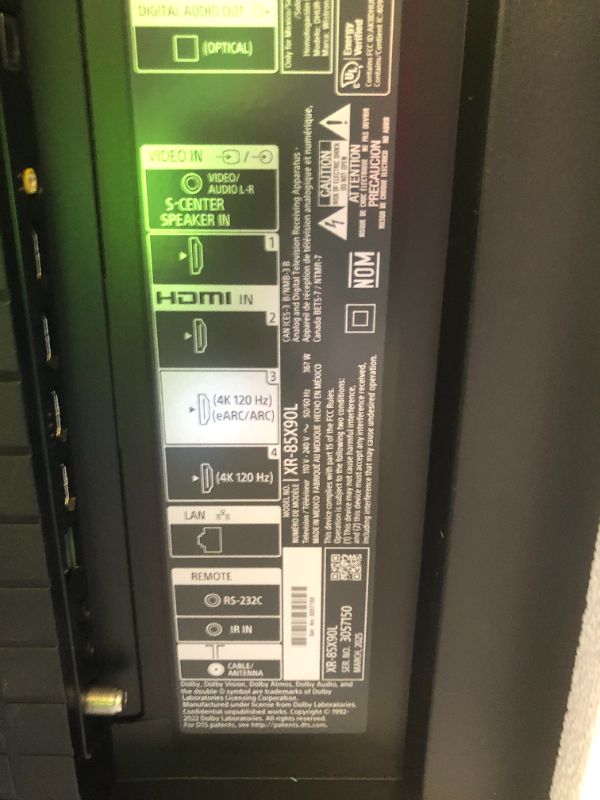 Photo 1 of Sold by parts*****Sony 85 Inch 4K Ultra HD TV X90L Series: BRAVIA XR Full Array LED Smart Google TV with Dolby Vision HDR and Exclusive Features for The PlayStation® 5 XR85X90L- Latest Model,Black