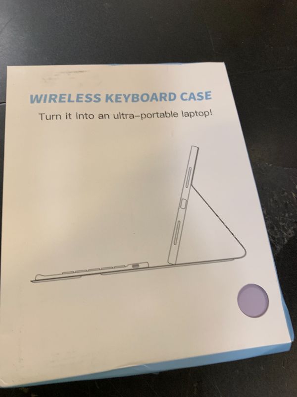 Photo 1 of Harvopu Compatible for iPad 11th 10th Generation Case with Keyboard, Folio Cover with Pencil Holder, Multi-Touch Trackpad, 7 Color Backlit, Detachable Keyboard for iPad (A16) 11th/10th Gen (Purple)