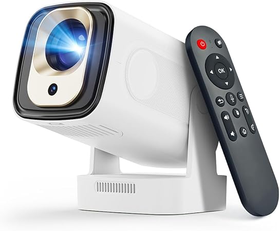 Photo 1 of ?Auto Focus&1080P?Magcubic Mini Smart Projector with 4K Support, Portable Projector with Wifi and Bluetooth, 5W Speaker, Built in Apps, Voice Control, Outdoor Movie Projector
