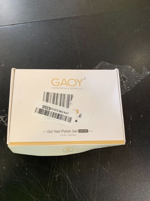 Photo 1 of GAOY Glitter Cat Eye Gel Nail Polish Set with Magnet Colorful Galaxy for Holographic Cat Eye, Salon Gel Manicure and Nail Art DIY at Home