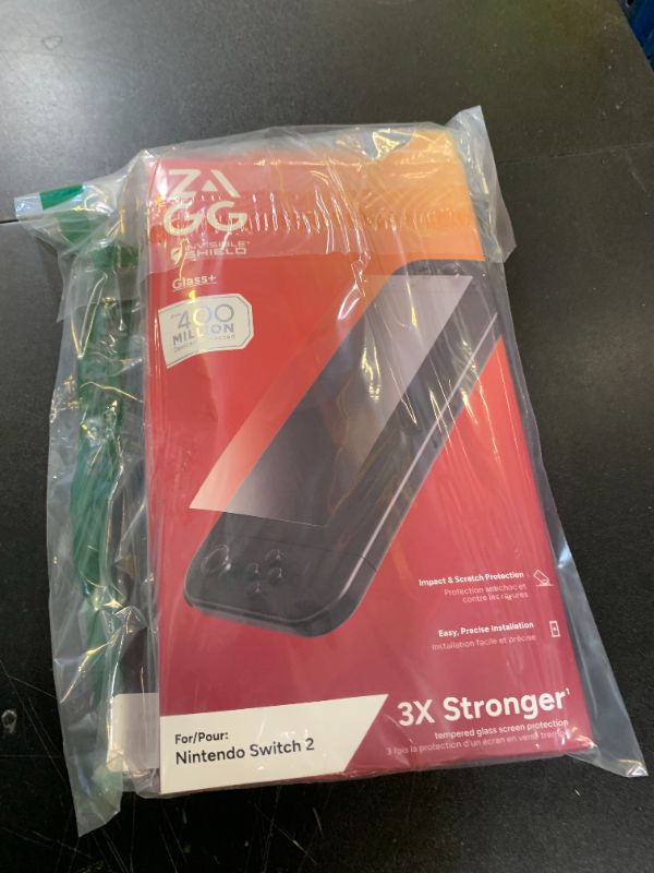Photo 1 of ZAGG Glass+ Nintendo Switch 2 Screen Protector – 3X Stronger Tempered Glass with Reinforced Edges, Scratch & Smudge Resistant, InvisibleShield, Easy Installation, Smooth Touch