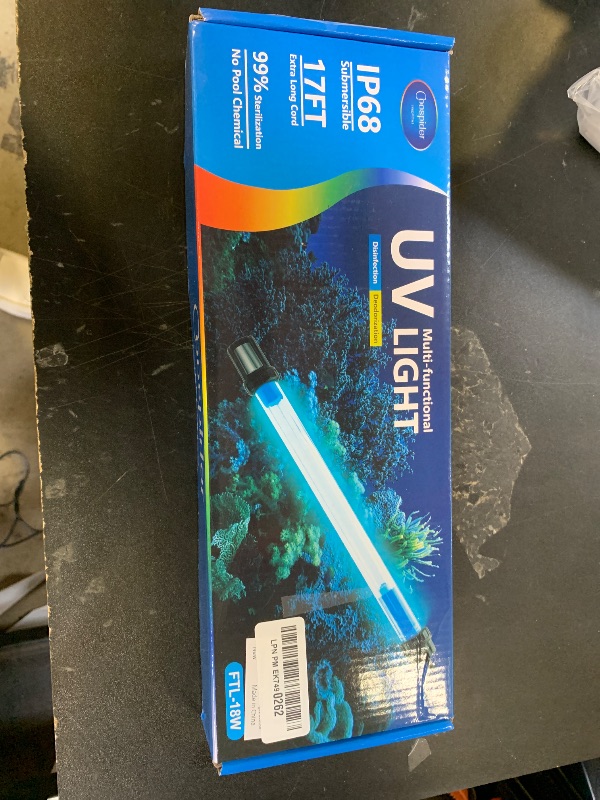 Photo 1 of 18W Aquarium UV Light for 100-1000 Gallon, UV Pond Water Clarifier for Koi Pond, Swimming Pool, Spa, Large Fish Tank, Cold Plunge UV Light for Pond Algae Control