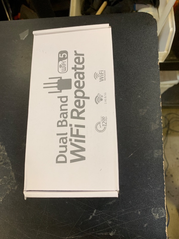 Photo 1 of Dual Band 5GHz/2.4GHz WiFi Extender, WiFi Booster, WiFi Extender Signal Booster, Covers 12880 Sq.ft, Supports 105 Devices, Wireless Signal Booster for Home