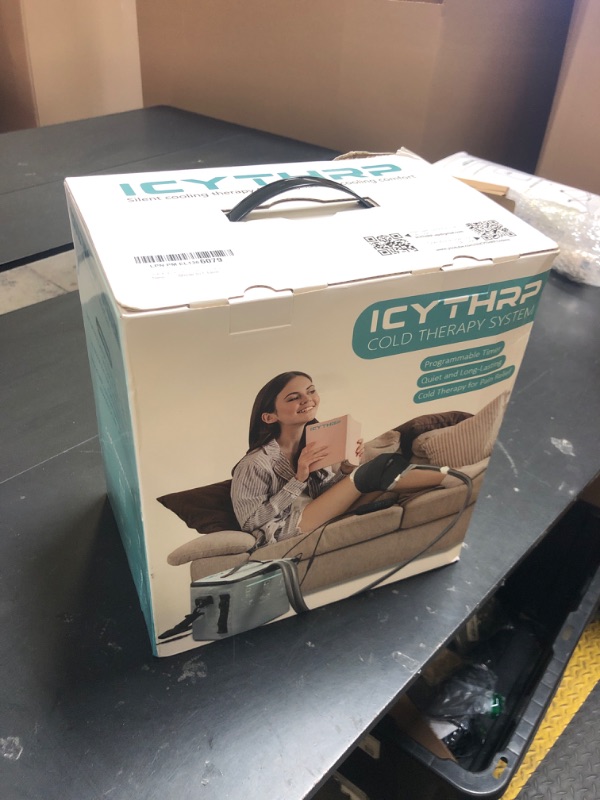 Photo 1 of ICYTHRP Cold Therapy Machine with Programmable Timer, Portable Ice Machine for Knee After Surgery, Knee Replacement Recovery System for Pain Relief w/Compression Pad for Shoulder, Hip and Ankle