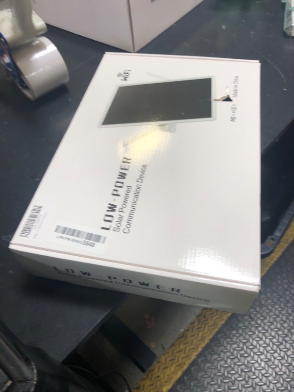 Photo 1 of Solar Powered Outdoor 4G LTE Modem Router with SIM Card Slot, Solar WiFi Extender, 50M WiFi Range, 15W and 20000mAh Battery Built-in, Design for Camping, RVs and Outdoor Area