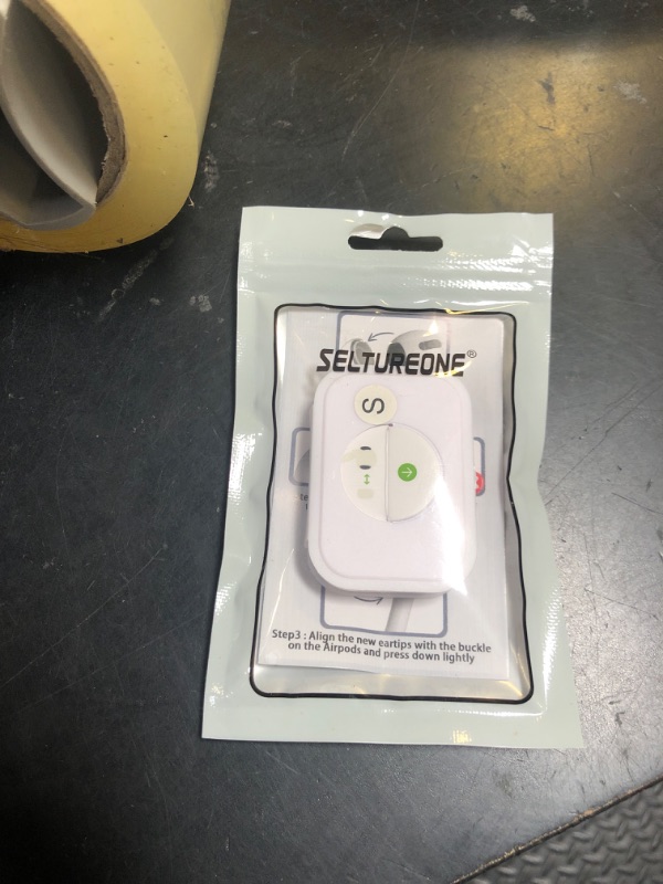 Photo 1 of Seltureone 4 Pairs Replacement Ear Tips for Airpods Pro/Airpods Pro 2 with Noise Reduction Hole, Non-Slip Soft Silicone Airpods Pro Replacement Ear Tips with Portable Storage Box - Medium