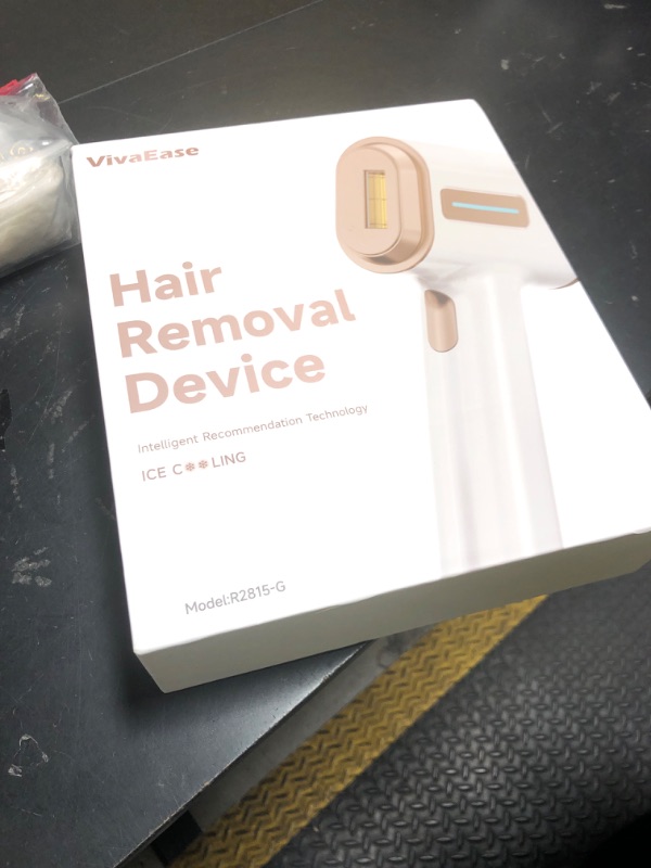Photo 1 of VivaEase Laser Hair Removal, 999,900+ Flashes IPL Hair Removal Device for Women and Men, Ice-Cooling Painless Laser Hair Removal, At-Home Hair Remover for Armpits Back Facial Legs Arms Bikini Line