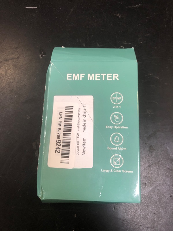 Photo 1 of COLOR TREE EMF Meter Rechargeable Electromagnetic Field Upgrated 3-in-1 Radiation Detector Handheld Digital LCD Temperature Measure - Tester for Home Inspections - Outdoor and Ghost Hunting