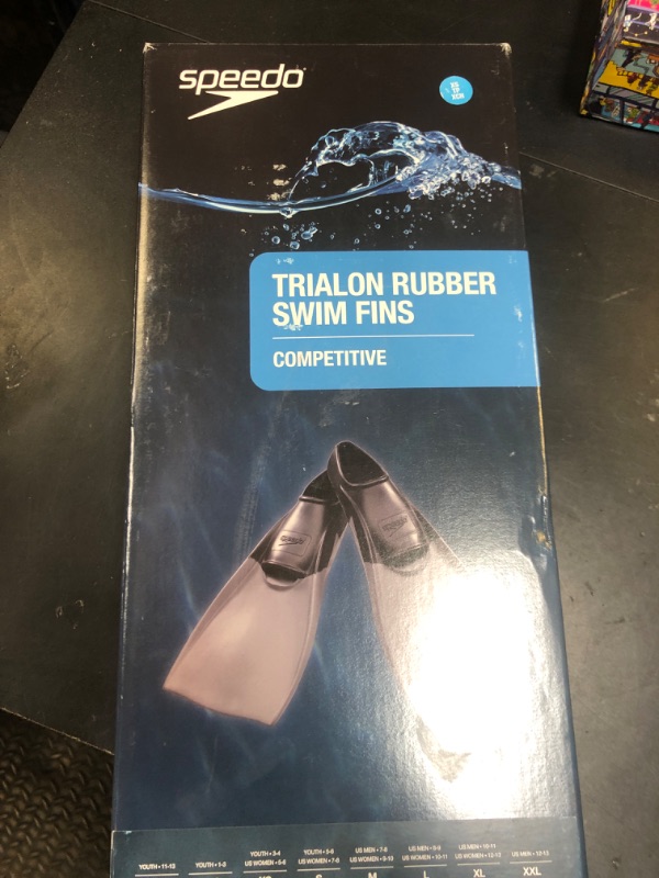 Photo 1 of Speedo Unisex-Adult Swim Training Fins Rubber Long Blade