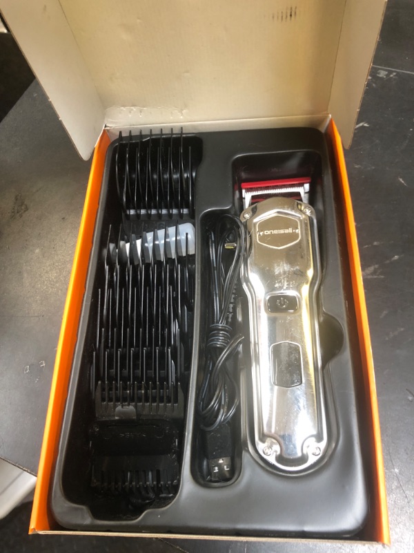Photo 1 of oneisall Dog Clippers for Grooming for Thick Heavy Coats/Low Noise Rechargeable Cordless Pet Shaver with Stainless Steel Blade/Waterproof Dog Shaver for Dogs Pets and Animals (Sliver)