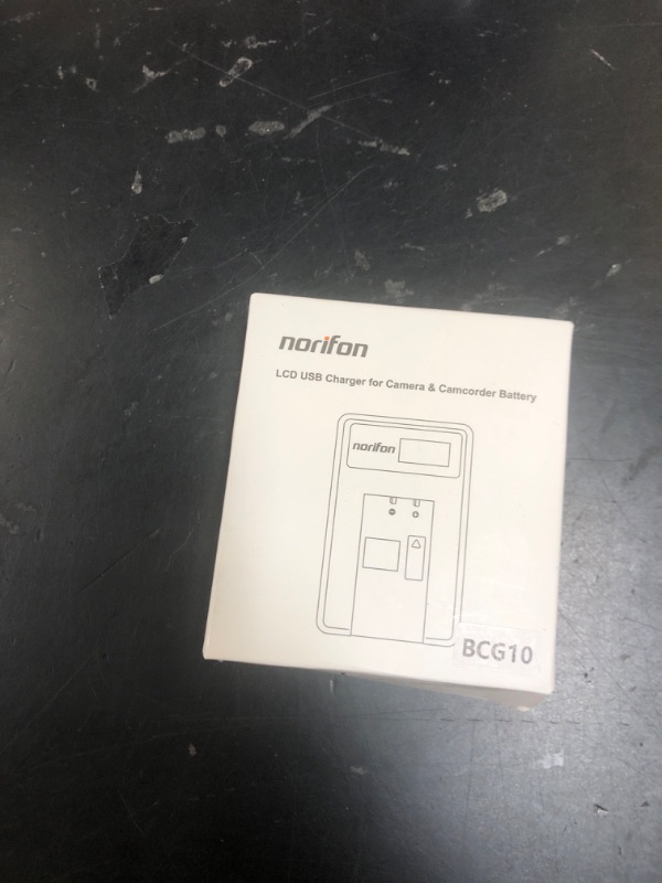 Photo 1 of Norifon DMW-BCG10 LCD USB Charger for Panasonic Lumix DMC-TZ10, DMC-TZ20, DMC-TZ6, DMC-TZ7, DMC-TZ8, DMC-ZR1, DMC-ZR3, DMC-ZS1, DMC-ZS3, DMC-ZS5, DMC-ZS7, DMC-ZX1, DMC-ZX3 Camera and More