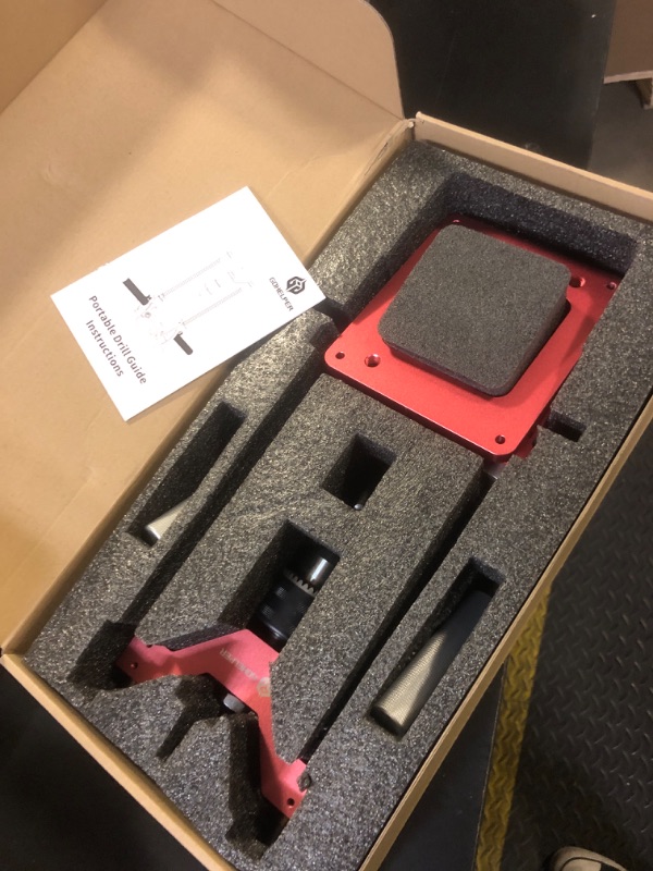 Photo 1 of Portable Drill Guide for Straight Holes, Heavy-Duty 0° to 60° Angle Drilling Guide, Drill Press Adapter for Hand Drill, Precision Adjustable Drill Jig Attachment with 1/2" Chuck