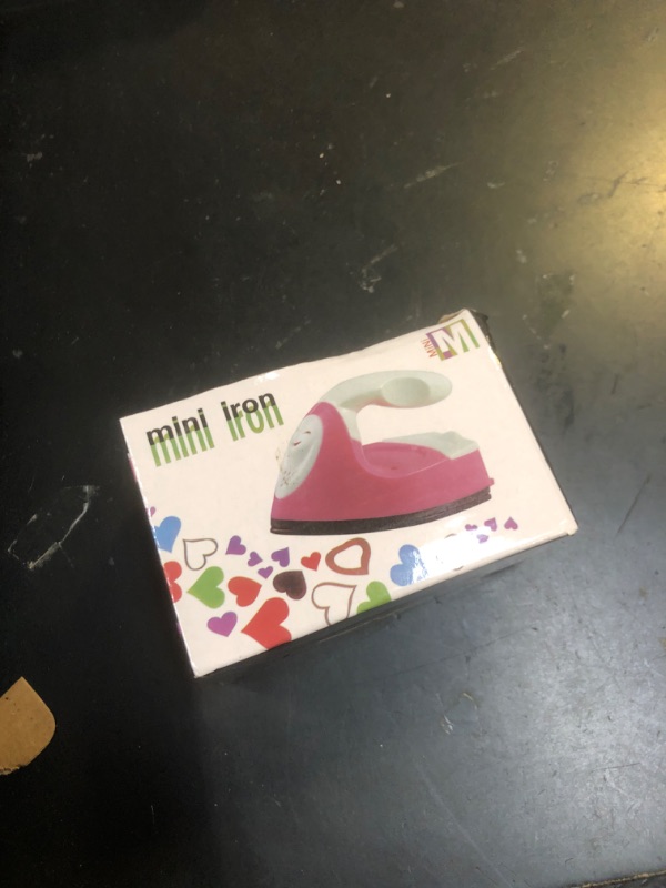 Photo 1 of Mini Iron for Crafting 2.3" x 3.9" – Cute Mini Craft Iron for Patches, Sewing, Quilting with Quick Heat-Up Ceramic Plate & 59" Cord – Designed for Ironing Patches, Bling, and Small Craft Projects