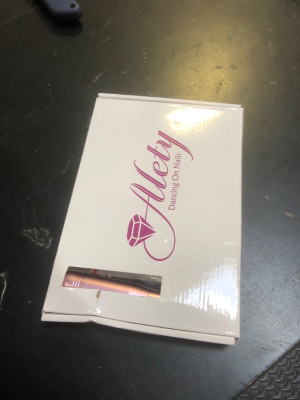 Photo 1 of Alety Electric Nail Drill Kit, Portable File for Acrylic Gel Nails, Professional Machine Efile Manicure Pedicure Tools with Iridescent Bits Home Salon Use, Pink