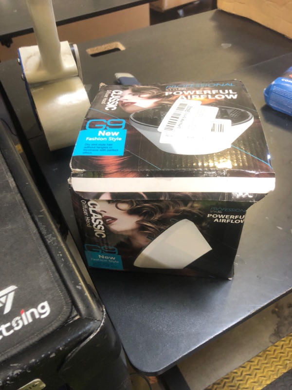 Photo 1 of Universal Hair Diffuser Adaptable Hair Dryer Attachment for Blow Dryer Nozzles from 1.7 to 2.2 inch Diameter (White)