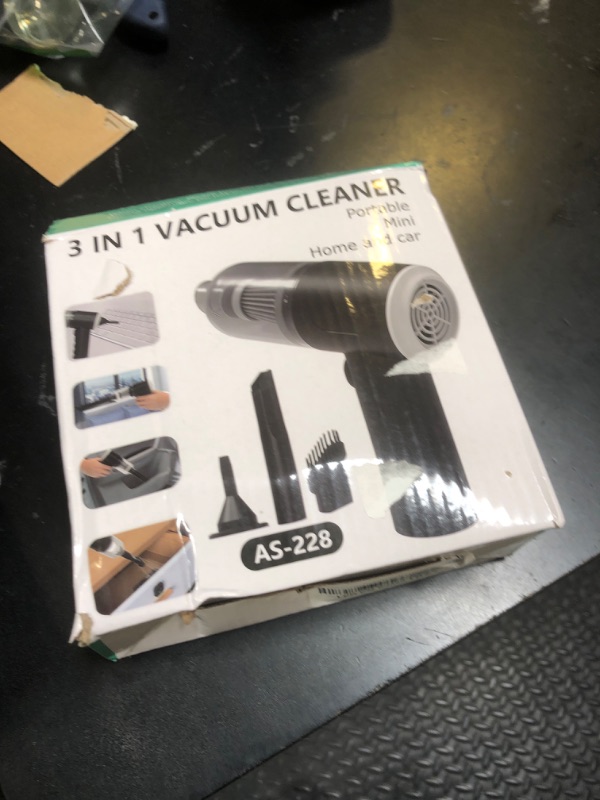 Photo 1 of 3 in 1 Keyboard Vacuum Cleaner, 12000PA High Power Handheld Car Vacuum, Cordless Portable Mini Table Vacuum Cleaner, Compressed Air Duster Keyboard Cleaner for Car,Desktop, Pet Hair Cleaning