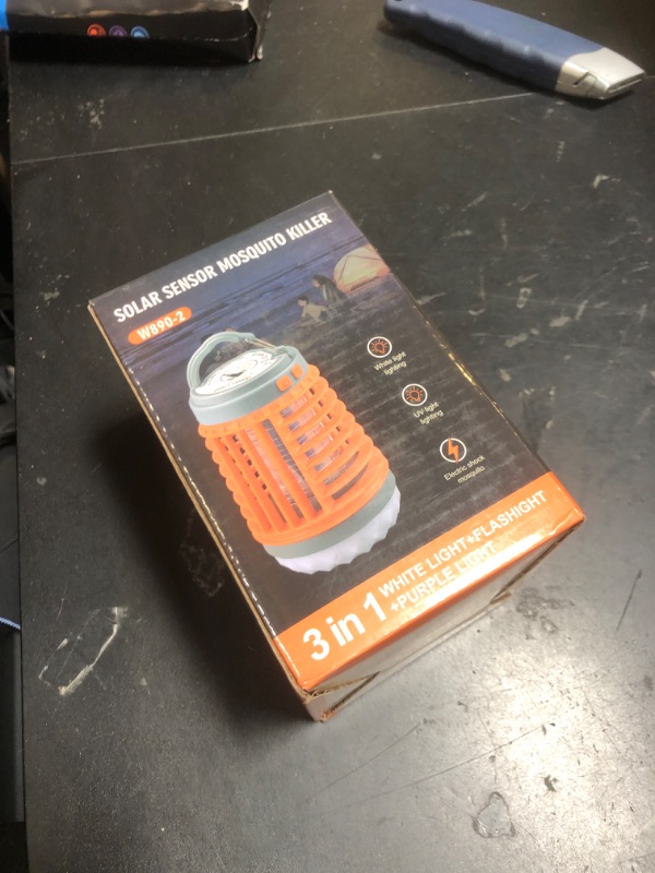 Photo 1 of Zap Guardian Mosquito Zapper, USB Charing and Solar,Great for Outdoor and Indoor (1Pc-Orange)