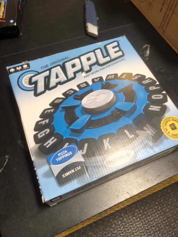 Photo 1 of The Original TAPPLE, The Fast-Paced Family Board Game, Choose a Category & Race Against the Timer to be the Last Player, Learning Word Game for Ages 8 & Up, 2-8 Players, 15-20 Minute Play Time