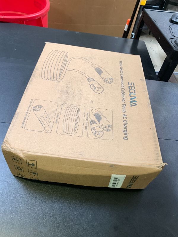 Photo 1 of EV Charger Extension Cable for NACS 50Amp 40ft Up to 240V 12kW with NACS Plug, EV Extension Cord for Level 1/2 TSL Mobile Charger/Wall Connector, Extension Cable for Model-Y/X/3/S/Cybertruck
