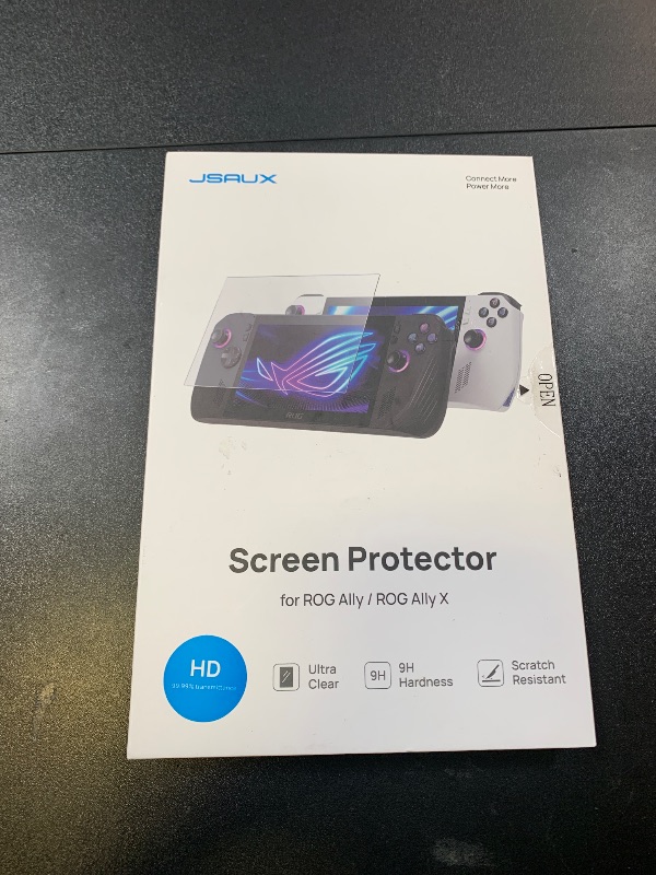 Photo 1 of JSAUX ROG Ally Screen Protector 2-Pack, Ultra HD Glass Protector 9H Hardness Tempered Glass Protector with Guiding Frame, 7 inch Anti-Scratch Screen Protector for ASUS ROG Ally/ASUS ROG Ally X 2024