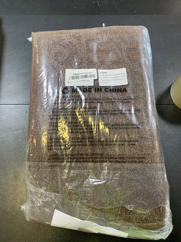Photo 1 of COSY HOMEER 32X20 Inch Anti Fatigue Kitchen Rug Mats are Made of 100% Polypropylene Half Round Rug Cushion Specialized in Anti Slippery and Machine Washable,Brown(3 pcs)