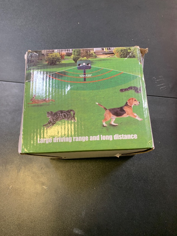 Photo 1 of Solar Ultrasonic Animal Repellent Cat Repellent Outdoor Deer Squirrel Repellent Dog Repeller with Motion Detector&Flashing Light, Racoon Coyote Skunk Rabbit Deterrent for Yard (2)