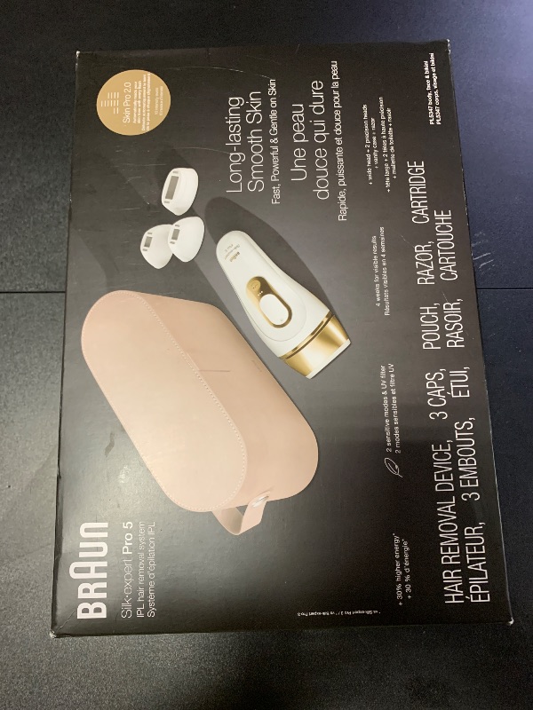 Photo 1 of Braun IPL Silk·Expert, at Home Laser Hair Removal, Pro 5 PL5347 Latest Generation IPL, Holiday Gifts for Women and Men, Hair Removal System with Wide Head and Two Precision Heads