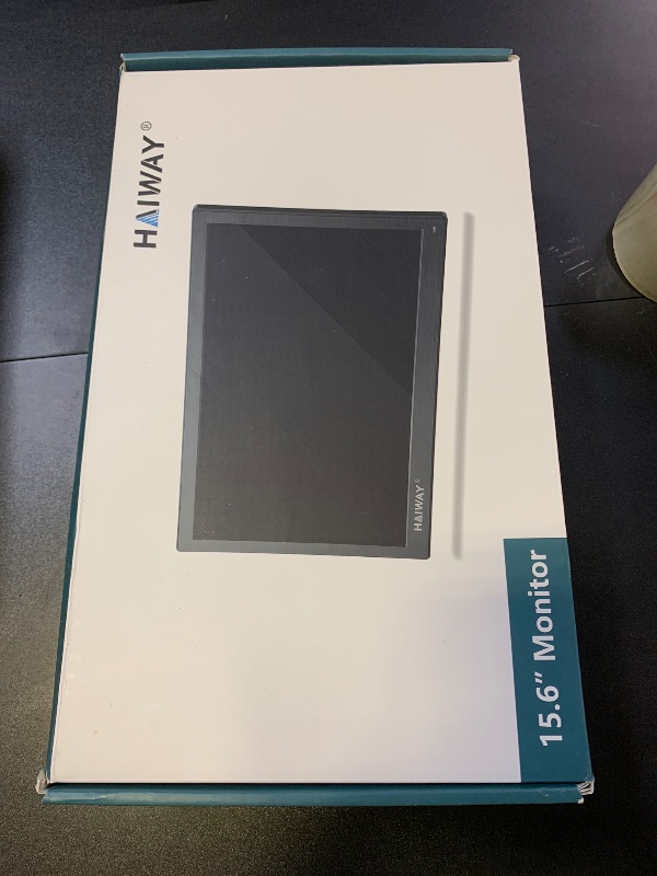 Photo 1 of Haiway 15.6 inch Small Computer Monitor, High Resolution 1920x1080P Small hdmi Monitor with HDMI/VGA/BNC/AV/USB Port for PC, Laptop, CCTV Security Monitors with Remote Control, Built-in Speakers