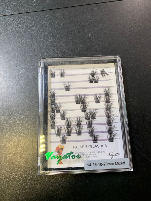 Photo 1 of ?VAYATOR Lashes Mixed Kit/False Lashes Lash Bond & Seal Kit Multiple styles To Choose 8-20mm Mix D Curl/DD Curl Makeup Cluster Grafting Eyelashes Individual Extension (C#14-16-18-20mm Mixed)