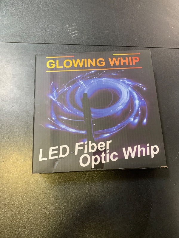 Photo 1 of SZYICONG 6ft LED Fiber Optic Whip Dance, USB Rechargeable, 7 Colors, 4 Modes, Rainbow Bright Lights Effect, Great for Rave Party, Music Festival, Stage Show, Carnival Activities