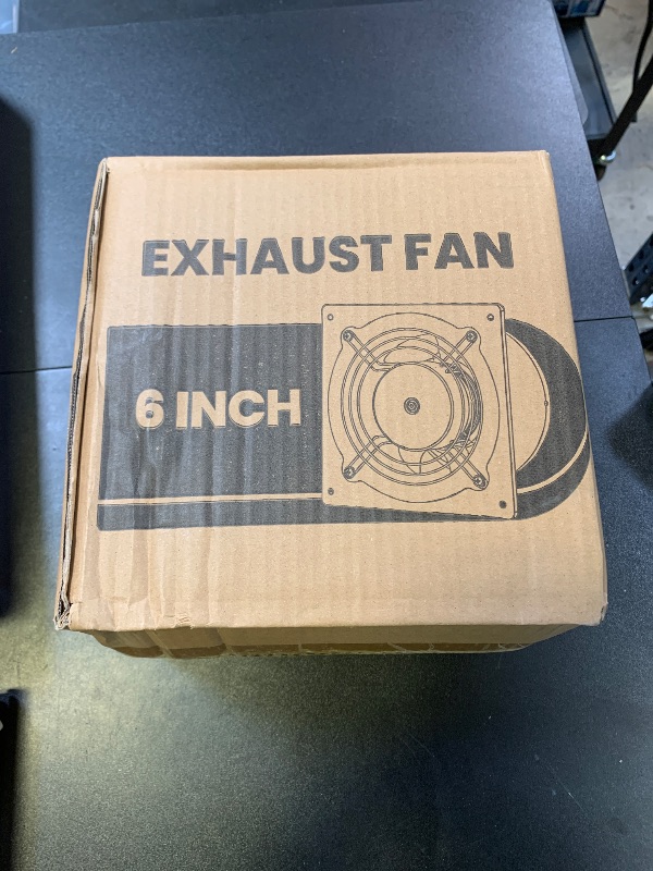 Photo 1 of HG Power 6 Inch Exhaust Fan with Speed Controller, 308CFM Wall Exhaust Fanfor Kitchen, Bathroom, Metal Extractor Fan for Pet Room, Smoking Room, Attic, Garage, Window Ventilation