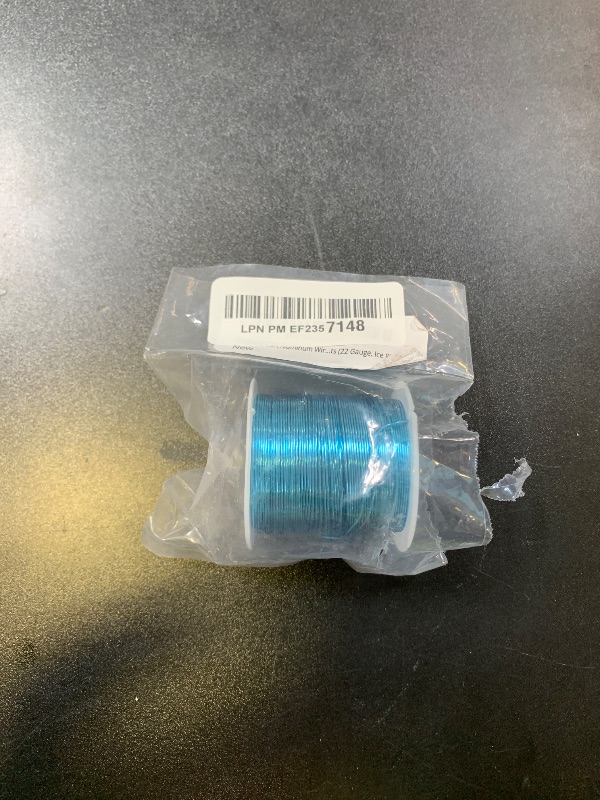Photo 1 of Craftwire USA Aluminum Wire (22 Gauge, Ice Blue, 100 FT) - Soft Wire for Crafting, Sculpting, Jewelry Making - Colored, Durable, Easy to Shape - Ideal for DIY Projects