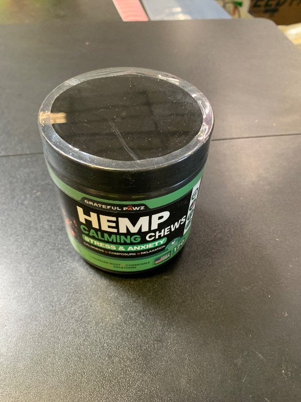 Photo 1 of Grateful Pawz Hemp Calming Chews for Dogs - Dog Calming Chews - 170 Anxiety Relief Treats with Hemp Oil - Sleep Aid - Advanced Health Joint Support Supplement - Health & Wellness