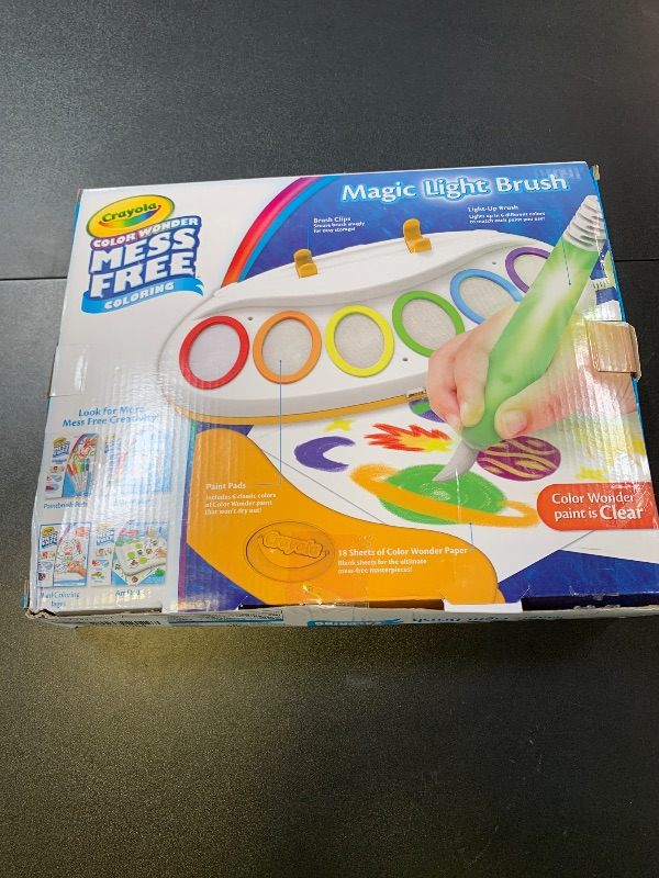 Photo 1 of Crayola Color Wonder Magic Light Brush, Mess Free Painting Station for Kids, Gift for Kids, Toddler Toys & Activities, Ages 3, 4, 5