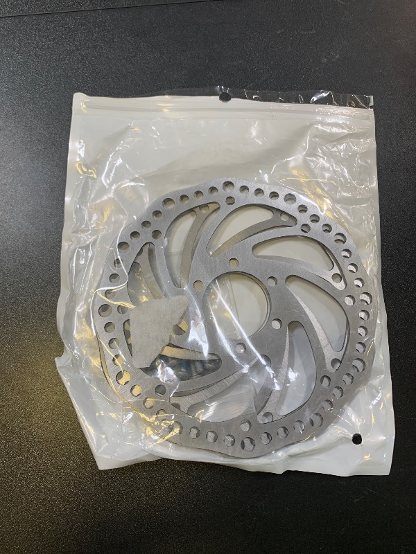 Photo 1 of 2Pcs 160mm Disc Brake Rotor Stainless Steel Bike Disc Brake Rotor with 6 Bolts Fit for Road Bike,Mountain Bike,MTB,BMX