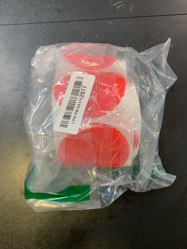Photo 1 of 500 PCS Round Red Color Coding Circle Dots Inventory Stickers Labels with Perforation Line in Roll (3" in Diameter)
