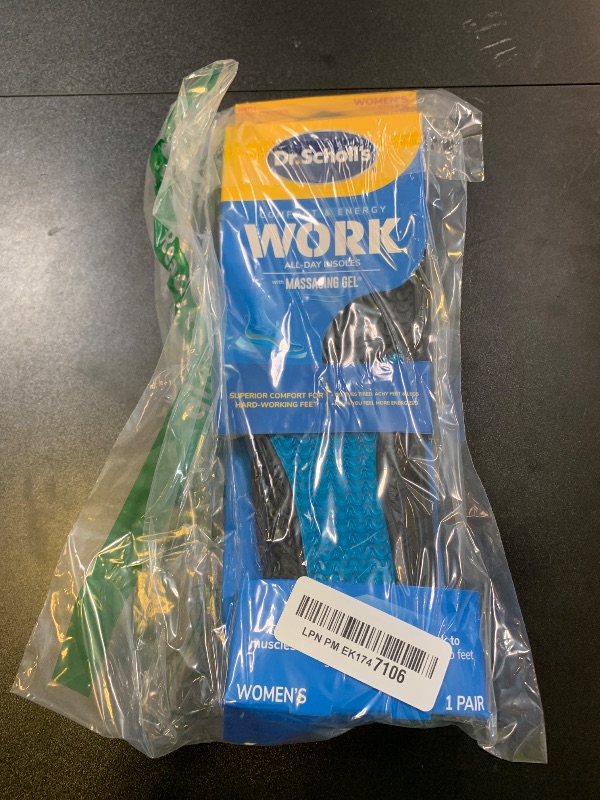 Photo 1 of Work All-Day Superior Comfort Insoles (with) Massaging Gel, Women, 1 Pair, Trim to Fit