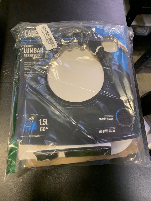Photo 1 of CamelBak 1.5-Liter Lumbar Water Reservoir - Hydration Bladder - Faster Water Flow Rate - Leak-Proof Water Bladder - Ergonomic Shape - Big Bite Valve - BPA-Free - 50oz