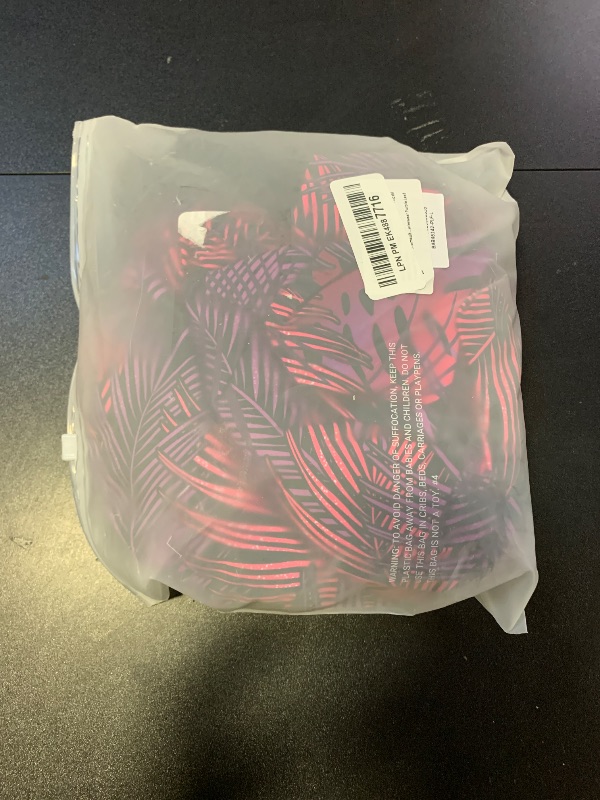 Photo 1 of Yonique Tankini Swimsuits with Shorts - Tummy Control Two Piece Blouson Bathing Suits High Neck Swimwear Purple Leaf Large