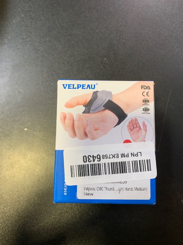 Photo 1 of Velpeau CMC Thumb Brace for Arthritis Pain and Support, with High Elasticity and Anti Slip Wrist Strap, Comfortable Thumb Splint Stabilizer for Osteoarthritis for Women and Men (Khaki, Right Hand, M)