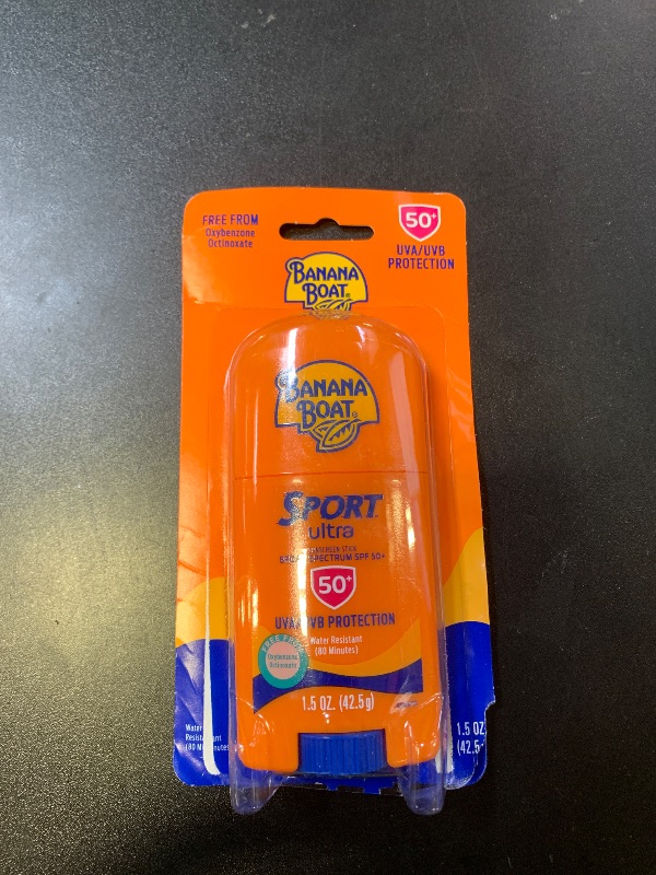 Photo 1 of Banana Boat Sport Ultra Sunscreen Stick SPF 50, 1.5oz | Travel Size Sunscreen, Mini SPF Stick Sunblock, Oxybenzone-Free, 1.5oz