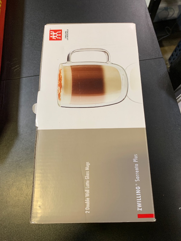 Photo 1 of ZWILLING Sorrento Plus 2-pc Double-Wall Glass Latte Mug Set, 15-oz, 450ml