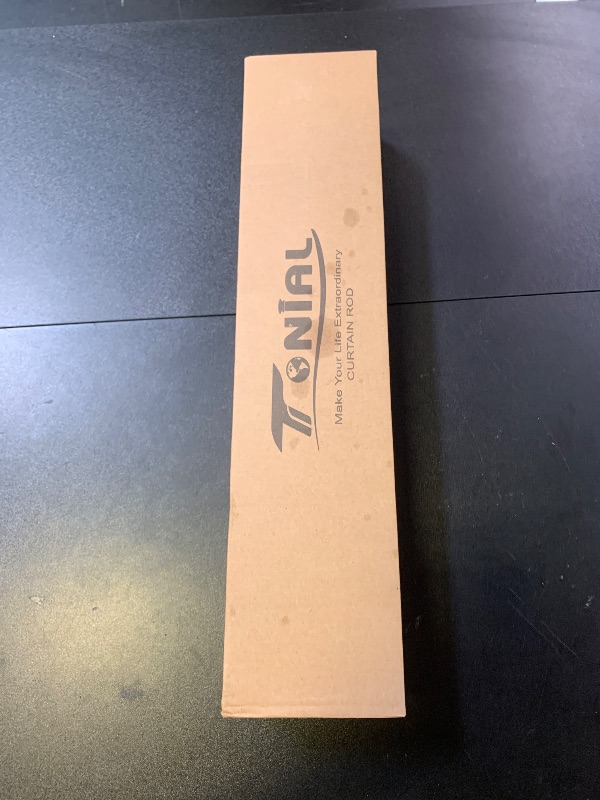 Photo 1 of TONIAL Curtain Rods for Windows 28 to 48 Inches, Telescoping Splicing 3/4 Curtain Rod 32 to 43 Inch, Decorative Single Drapery Rod with Acrylic Finial, Champagne Gold