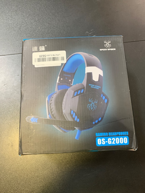 Photo 1 of sktome Gaming Voice Changer Headset with Mic, Cool LED Light Over-Ear Headphones with Volume Control, Noise Reduction Voice Changer Gaming Headset for PS4/PS5/Xbox One/PC/Phone/Laptops(Blue)